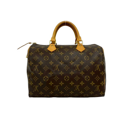Louis Vuitton Vintage Speedy 30 Monogram Leather Boston Bag Brown — view 3