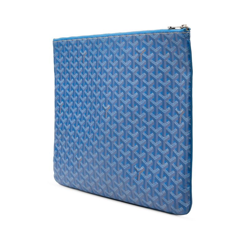 Goyard Senna GM Clutch Blue Leather — view 2