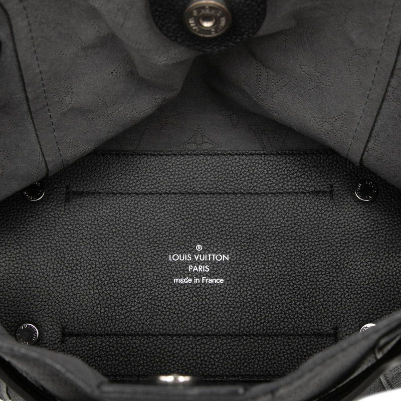 Louis Vuitton Monogram Mahina Hina PM 2-Way Shoulder Bag Noir Black Leather — view 4