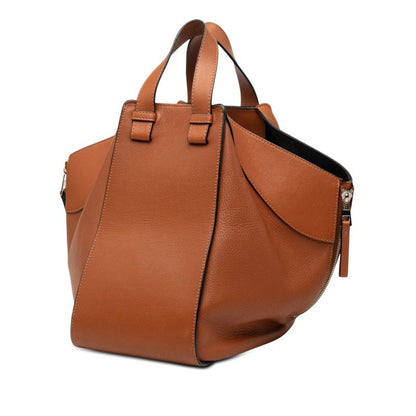Loewe Anagram Hammock Small 2-Way Shoulder Bag Brown Leather — view 2