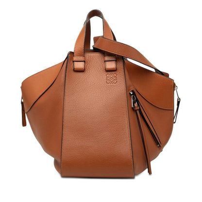 Loewe Anagram Hammock Small 2-Way Shoulder Bag Brown Leather