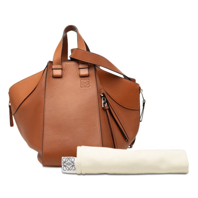Loewe Anagram Hammock Small 2-Way Shoulder Bag Brown Leather — view 7