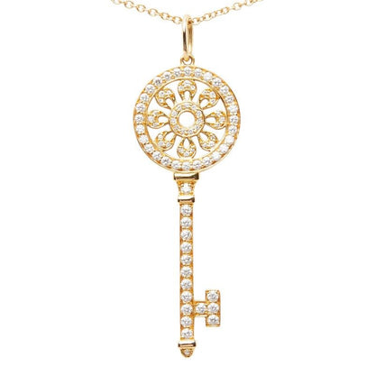 Tiffany & Co Petal Key Necklace 18k Yellow Gold — view 3