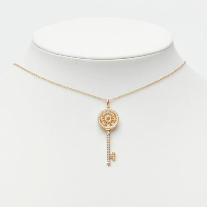 Tiffany & Co Petal Key Necklace 18k Yellow Gold — view 8