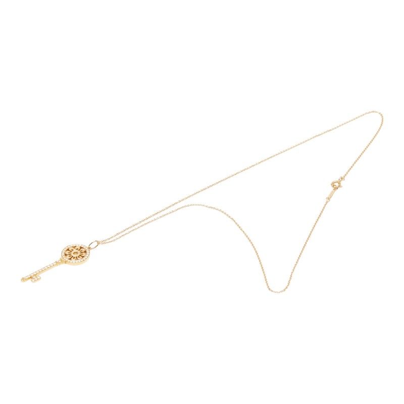 Tiffany & Co Petal Key Necklace 18k Yellow Gold — view 2