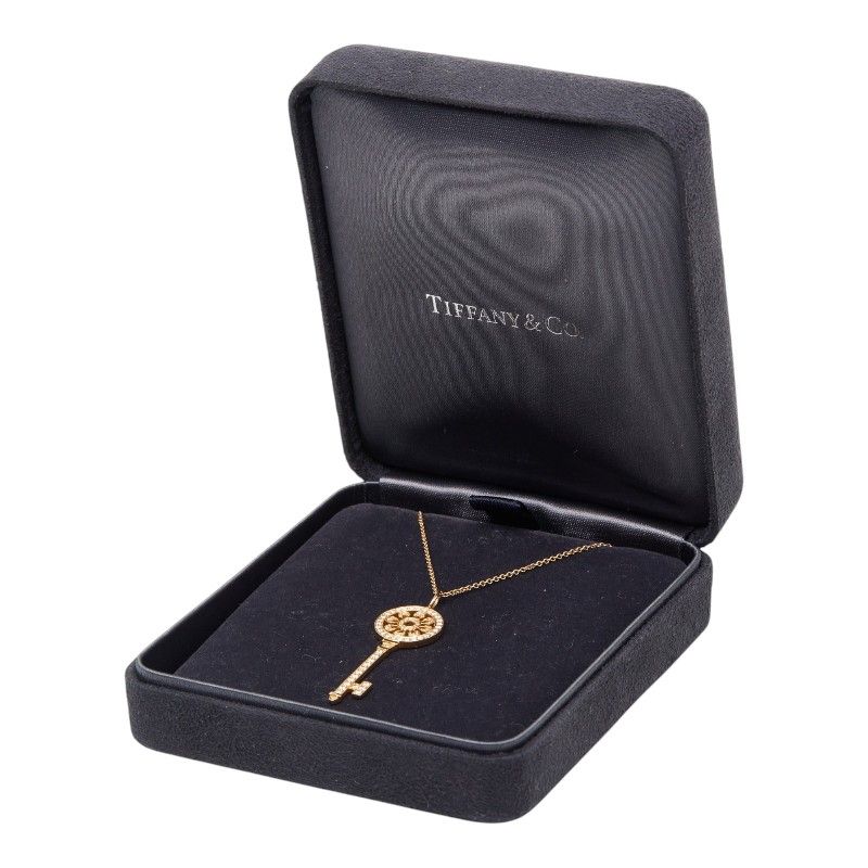 Tiffany & Co Petal Key Necklace 18k Yellow Gold — view 7