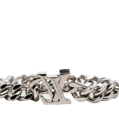 Louis Vuitton Bracelet LV Chain M Silver Blue Metal — view 4