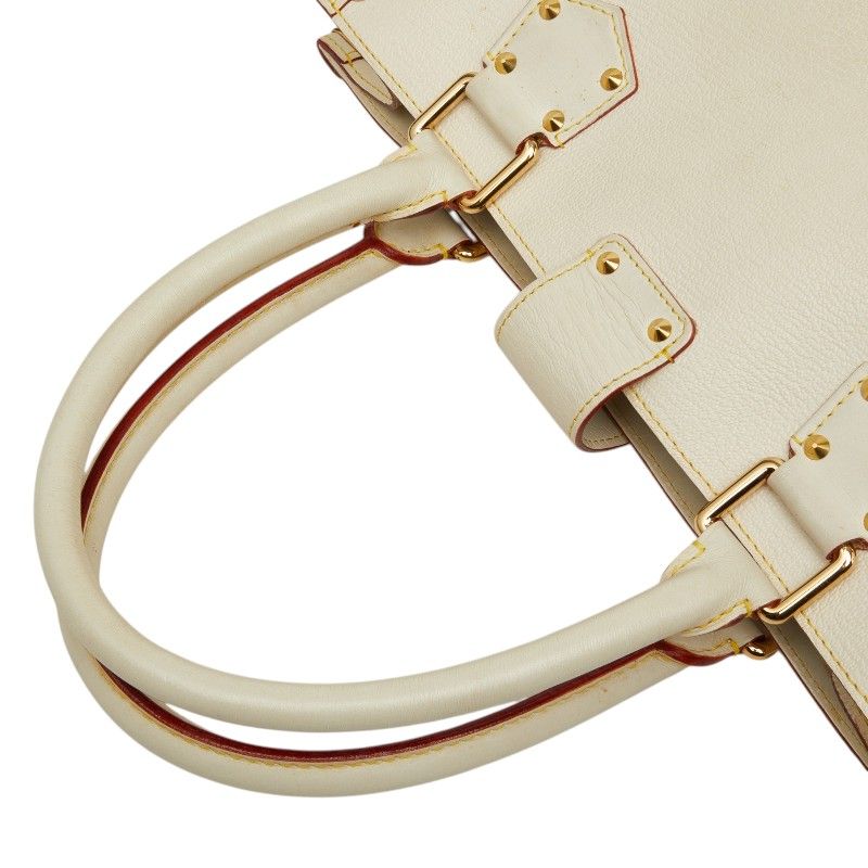 Louis Vuitton Suhali Fabulo Handbag Blanc White Leather — view 9