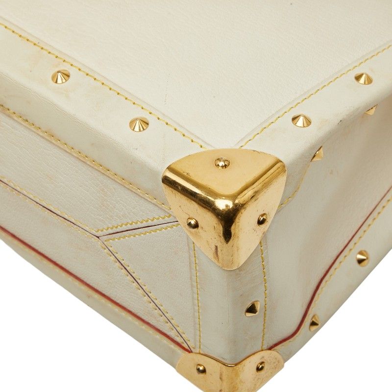 Louis Vuitton Suhali Fabulo Handbag Blanc White Leather — view 6