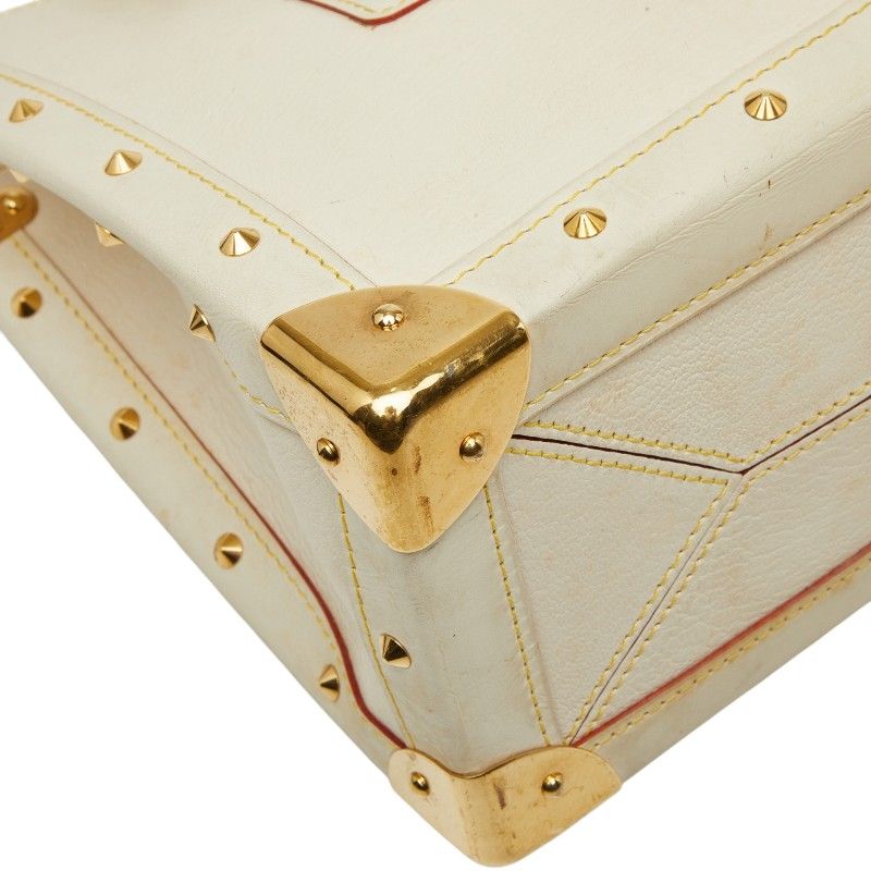 Louis Vuitton Suhali Fabulo Handbag Blanc White Leather — view 5