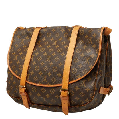 Louis Vuitton Monogram Saumur 43 Crossbody Shoulder Bag Brown Leather — view 2