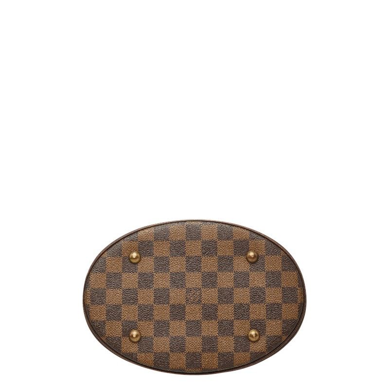 Louis Vuitton Damier Marais Tote Shoulder Bag Brown Leather — view 3