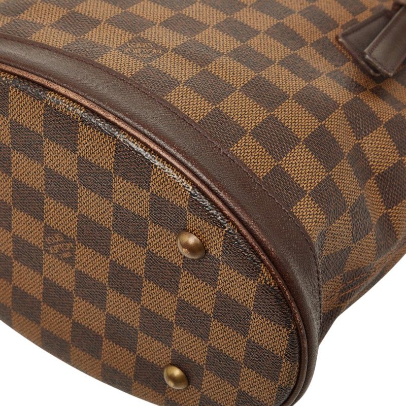 Louis Vuitton Damier Marais Tote Shoulder Bag Brown Leather — view 4