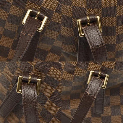 Louis Vuitton Damier Marais Tote Shoulder Bag Brown Leather — view 9