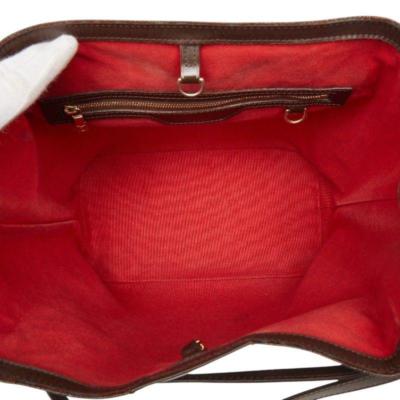 Louis Vuitton Damier Cava Rivington Tote Ebene Leather — view 8