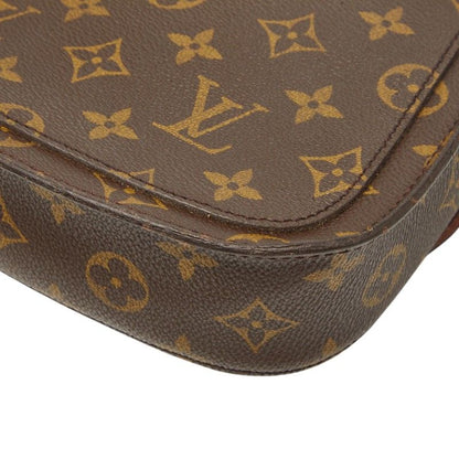 Louis Vuitton Monogram Saint Cloud MM Crossbody Shoulder Bag Brown Leather — view 6