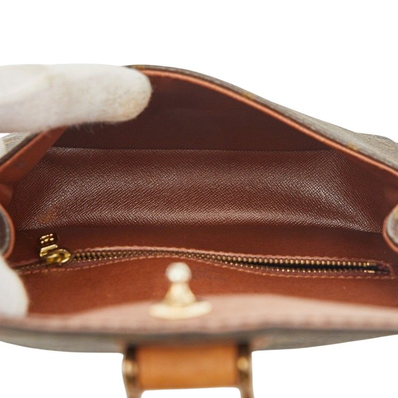 Louis Vuitton Monogram Saint Cloud MM Crossbody Shoulder Bag Brown Leather — view 9