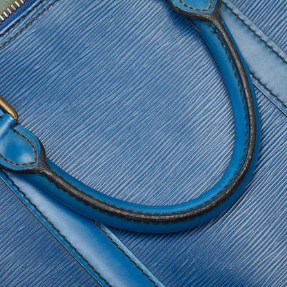 Louis Vuitton Epi Keepall 50 Boston Bag Toledo Blue Leather — view 8