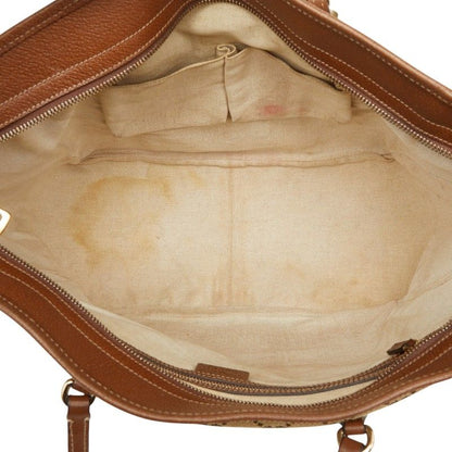 Gucci GG Canvas Bree Tote Beige Brown — view 9