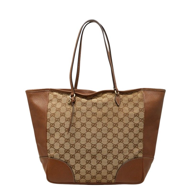 Gucci GG Canvas Bree Tote Beige Brown