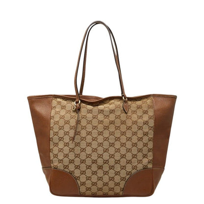 Gucci GG Canvas Bree Tote Beige Brown