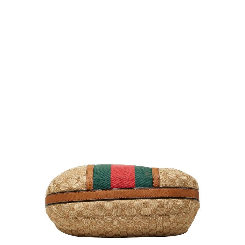 Gucci GG Canvas Sherry Line Tassel Shoulder Bag Beige Multicolor — view 3