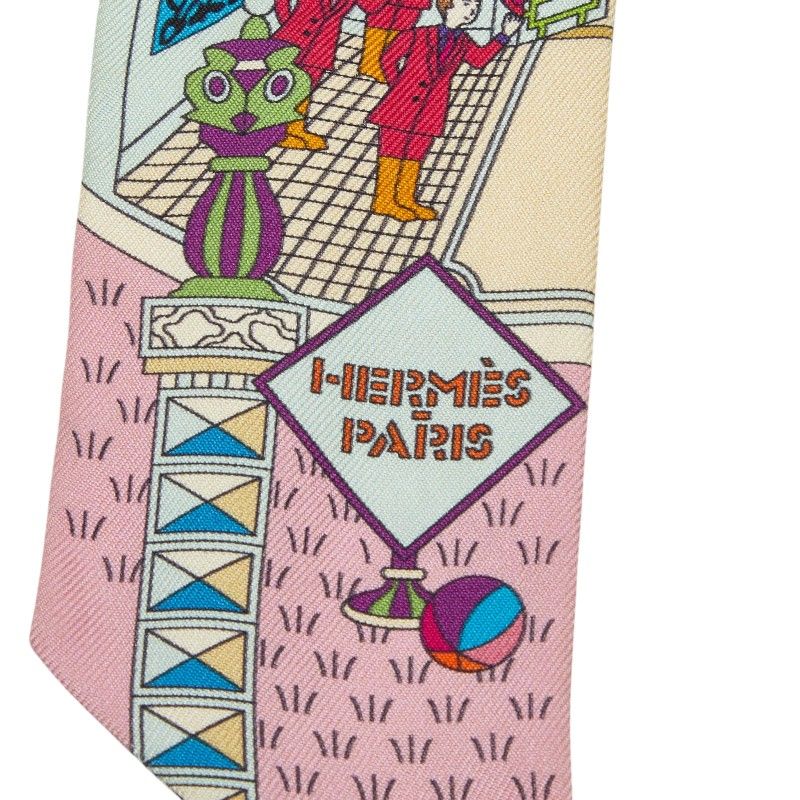 Hermes Twilly la Maison Des Carres Des Carre Scarf Light Blue Multicolor — view 3