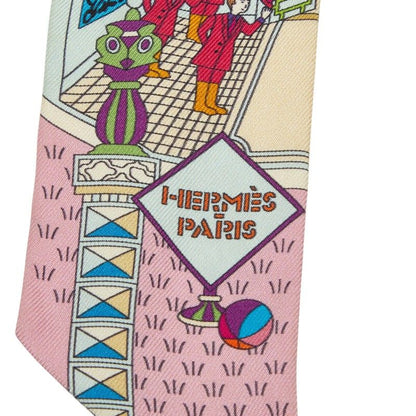 Hermes Twilly la Maison Des Carres Des Carre Scarf Light Blue Multicolor — view 3