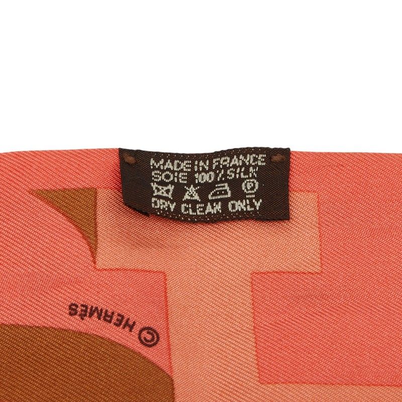 Hermes Twilly Capitales Scarf Pink Multicolor Silk — view 4
