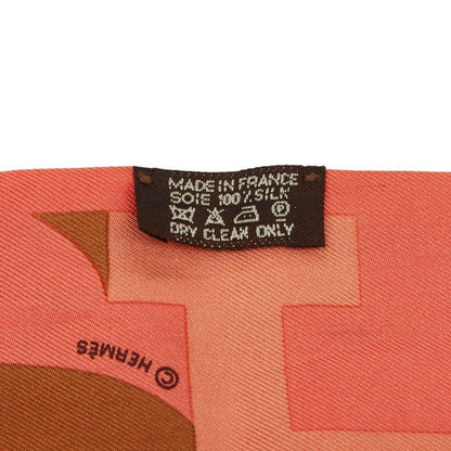 Hermes Twilly Capitales Scarf Pink Multicolor Silk — view 4