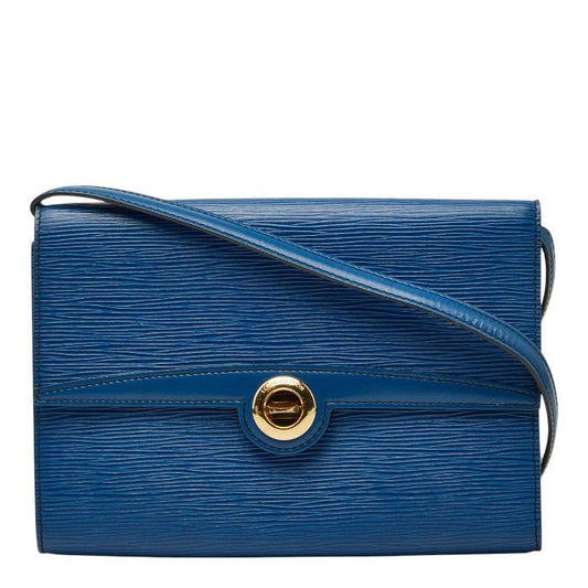 Louis Vuitton Epi Pochette Arche Shoulder Bag Toledo Blue Leather