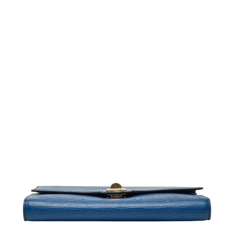 Louis Vuitton Epi Pochette Arche Shoulder Bag Toledo Blue Leather — view 3