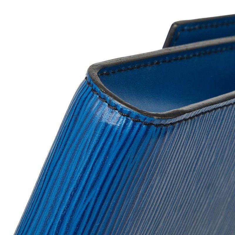 Louis Vuitton Epi Pochette Arche Shoulder Bag Toledo Blue Leather — view 4