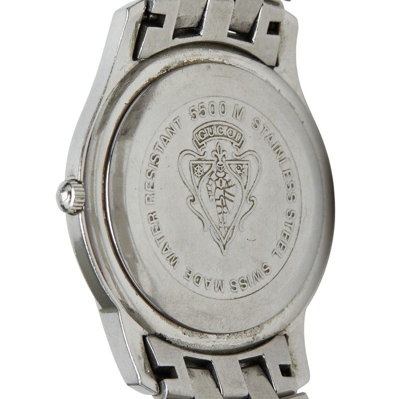 Gucci Roman Index Watch Black Silver Stainless Steel — view 6