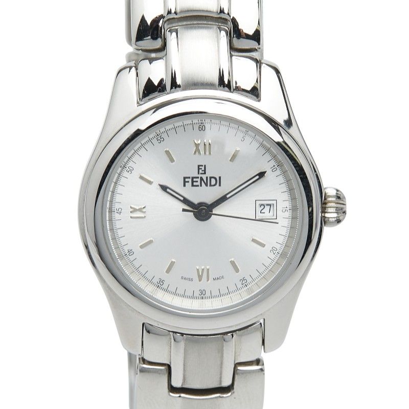 Fendi Orologi 3 Hand Watch Silver Stainless Steel