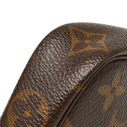 Louis Vuitton Monogram Mini Pochette Case Brown Leather 1 Shoulder — view 4