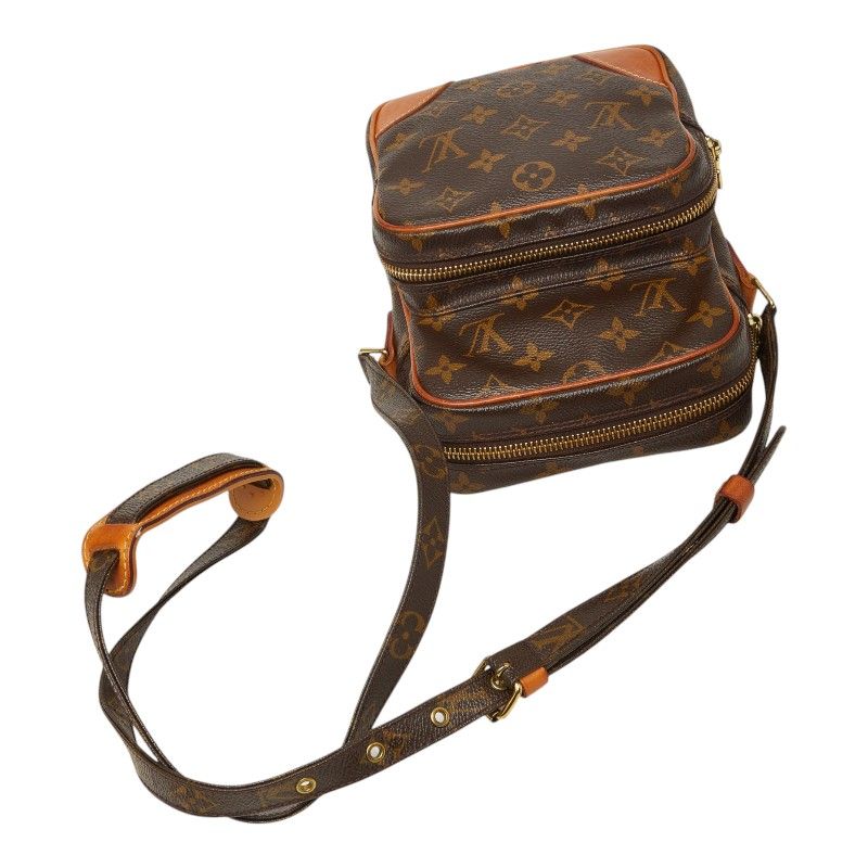 Louis Vuitton Monogram Amazon Crossbody Shoulder Bag Brown Leather — view 8