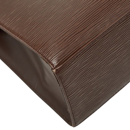 Louis Vuitton Epi Croisette PM Handbag Mocha Brown Leather — view 7