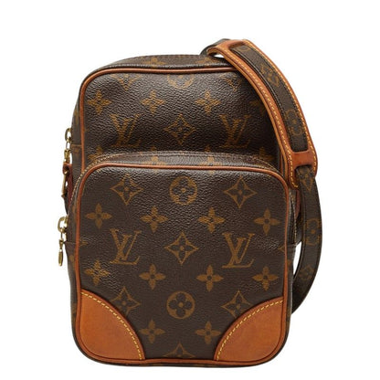 Louis Vuitton Monogram Amazon Crossbody Shoulder Bag Brown Leather