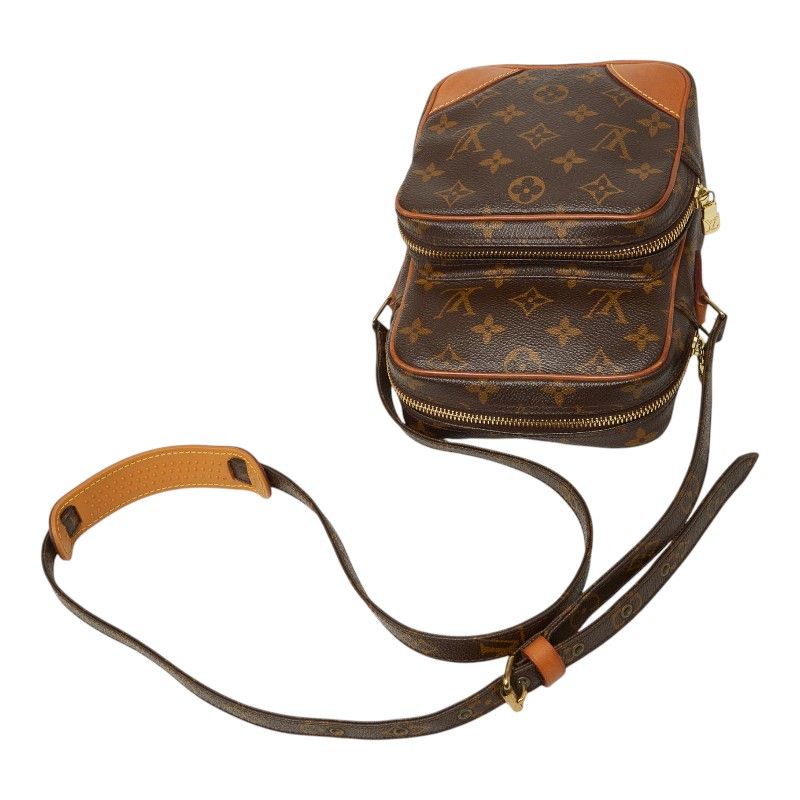 Louis Vuitton Monogram Amazon Crossbody Shoulder Bag Brown Leather — view 8