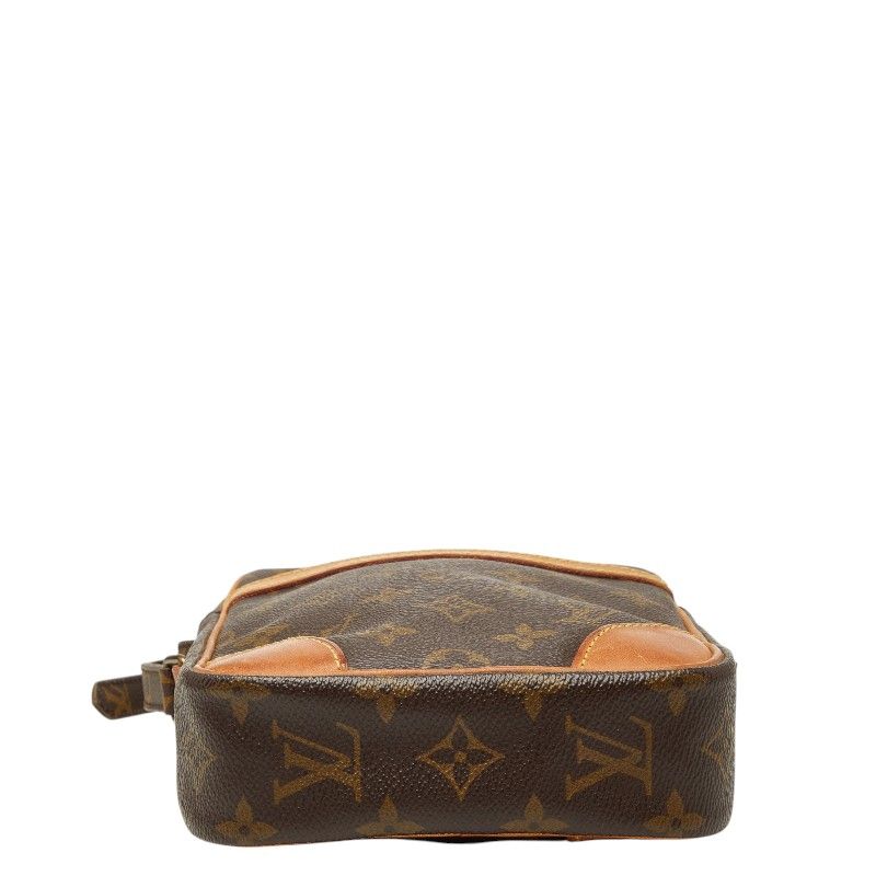 Louis Vuitton Monogram Danube Crossbody Shoulder Bag Brown Leather — view 3
