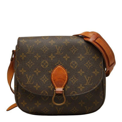 Louis Vuitton Monogram Saint Cloud GM Crossbody Shoulder Bag Brown Leather