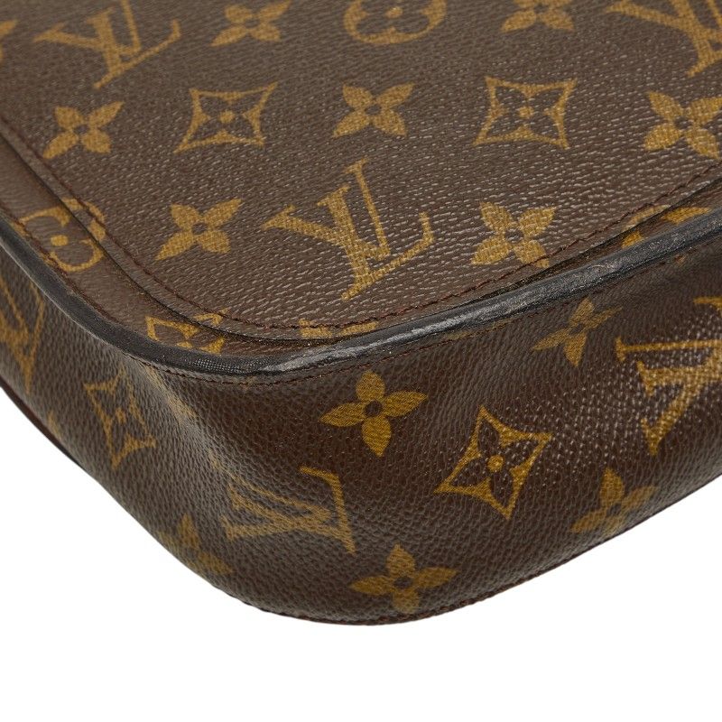 Louis Vuitton Monogram Saint Cloud GM Crossbody Shoulder Bag Brown Leather — view 7