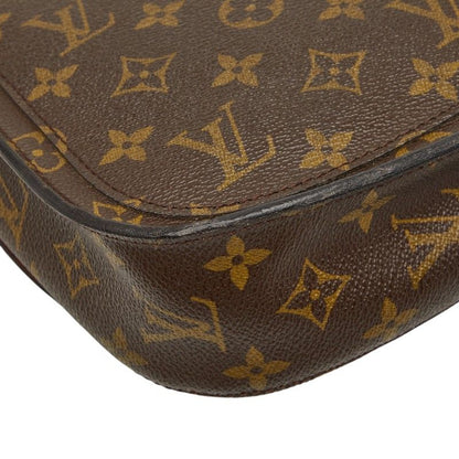 Louis Vuitton Monogram Saint Cloud GM Crossbody Shoulder Bag Brown Leather — view 7