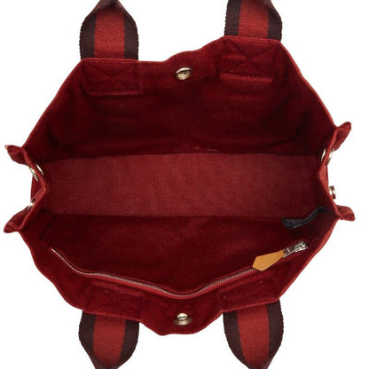Hermes Fourre Tout PM Handbag Red Canvas — view 8