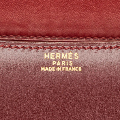 Hermes Constance 23 Shoulder Bag Rouge Ash Wine Red Box Calf — view 9