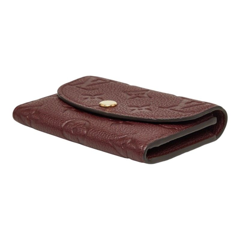 Louis Vuitton Monogram Empreinte Porte-Monnaie Rosalie Coin Case Card Grena — view 4
