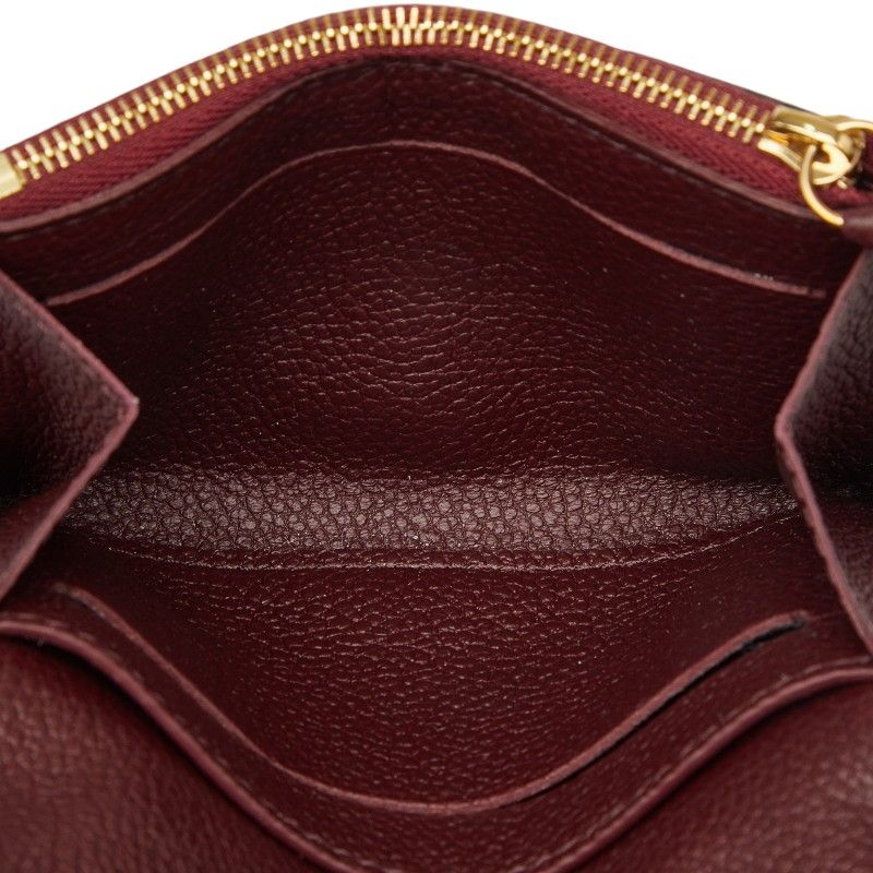 Louis Vuitton Monogram Empreinte Porte-Monnaie Rosalie Coin Case Card Grena — view 8