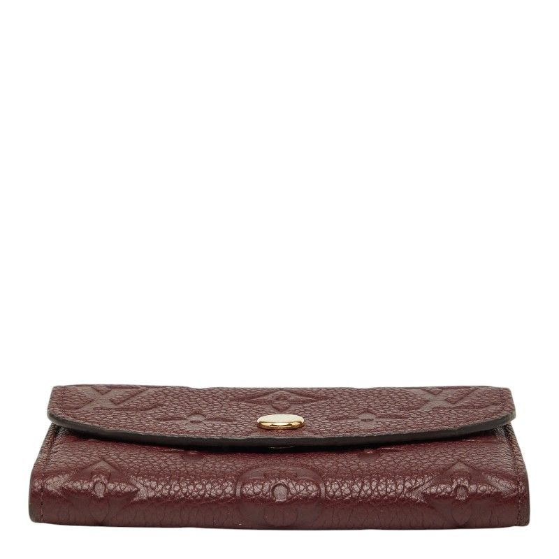 Louis Vuitton Monogram Empreinte Porte-Monnaie Rosalie Coin Case Card Grena — view 3