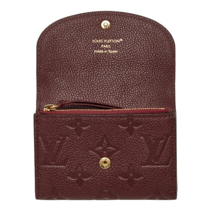 Louis Vuitton Monogram Empreinte Porte-Monnaie Rosalie Coin Case Card Grena — view 7